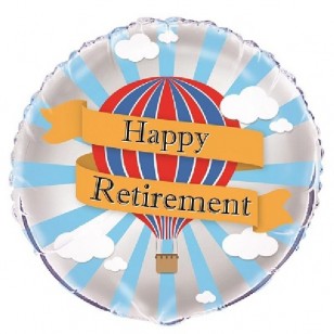 Hot Air Balloon Happy Retirement Balloon